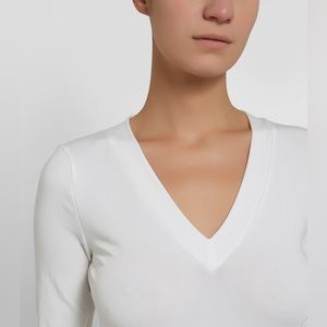 Wolford Aurora v-neck top size small